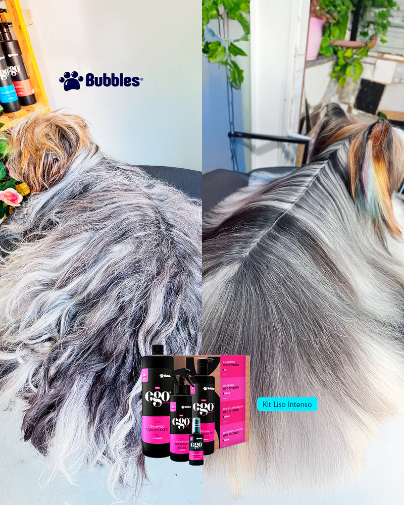 Ativador Liso Intenso Pet Pro (Ego) Spray 300ml Cães e Gatos Banho e Tosa Bubbles