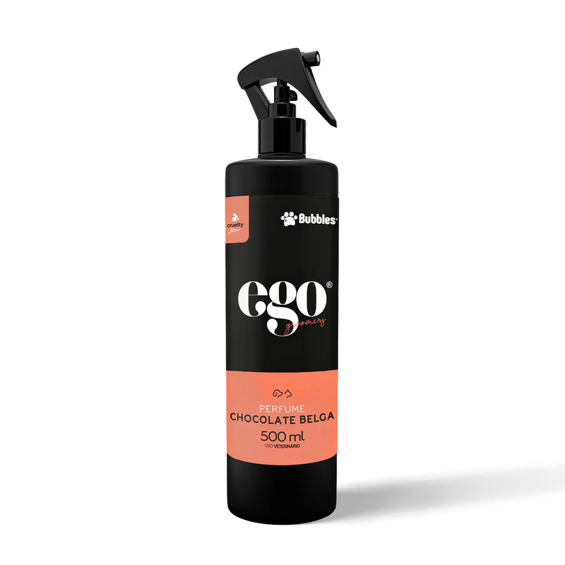 Perfume Pet Chocolate Belga Pro (Ego) 500ml 30ml Cães e Gatos Banho e Tosa Bubbles