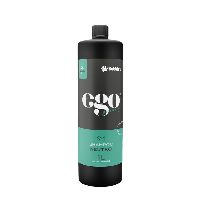 Shampoo Pet Neutro Pro (Ego) 1L 1:10 Cães e Gatos Banho e Tosa Bubbles