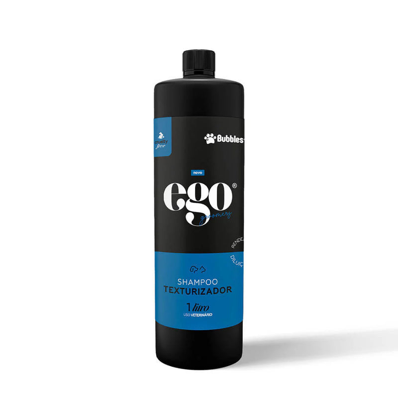 Shampoo Pet Texturizador Pro (Ego) 1L 1:4 Cães e Gatos Banho e Tosa Bubbles