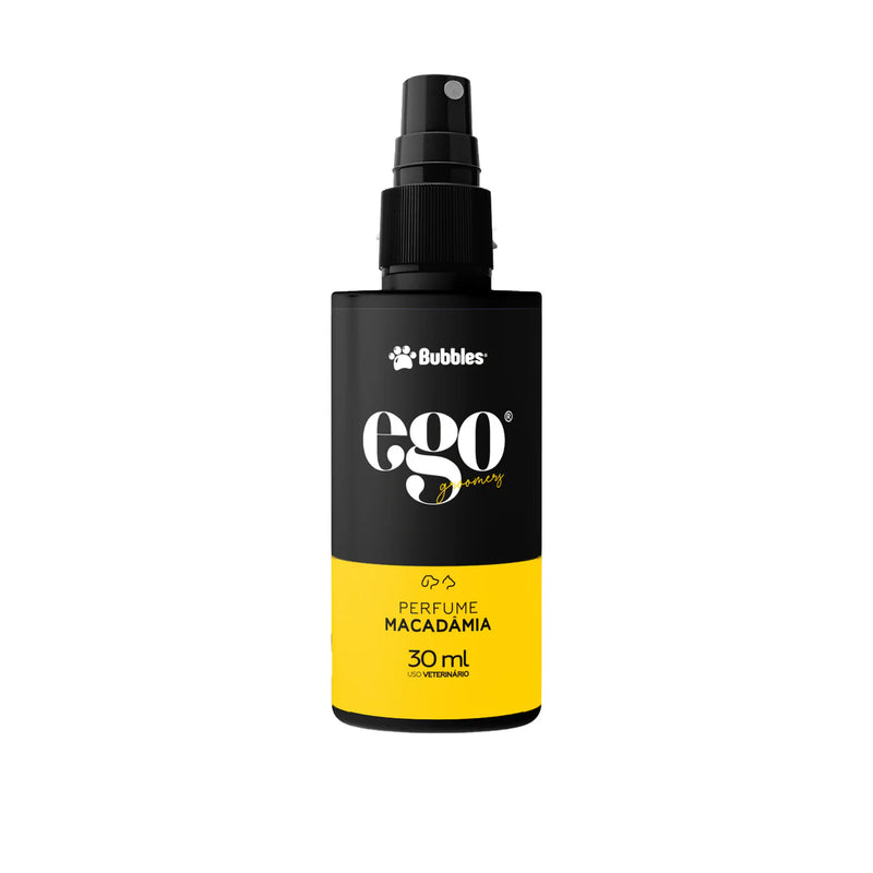 Perfume Pet Macadâmia Pro (Ego) 500ml 30ml Cães e Gatos Banho e Tosa Bubbles