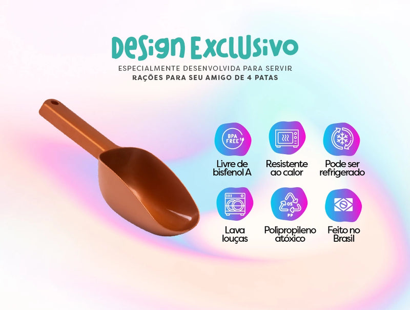 Pá dosadora para ração Stark.SCOOP Atóxico Design exclusivo Fácil de limpar –  Stark Pet