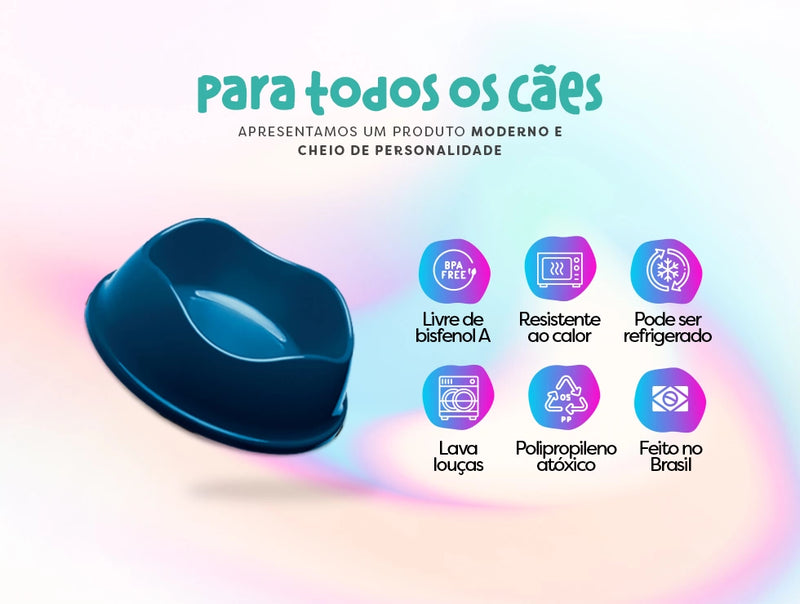 Comedouro para cachorro Stark.BOWL 350ml 550ml 1000ml 1900ml Atóxico Antiderrapante Fácil de limpar –  Stark Pet