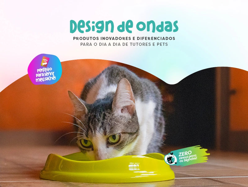 Comedouro raso para gato Stark.FLAT 300ml Atóxico Antiderrapante Fácil de limpar –  Stark Pet