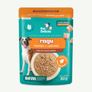 Sachê Natural Ragu Cães Sabor Frango com Legumes 80g Pet Delícia