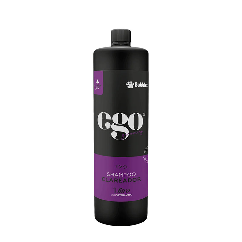 Shampoo Pet Clareador Pro.(Ego) 1L 1:10 Cães e Gatos Banho e Tosa Bubbles