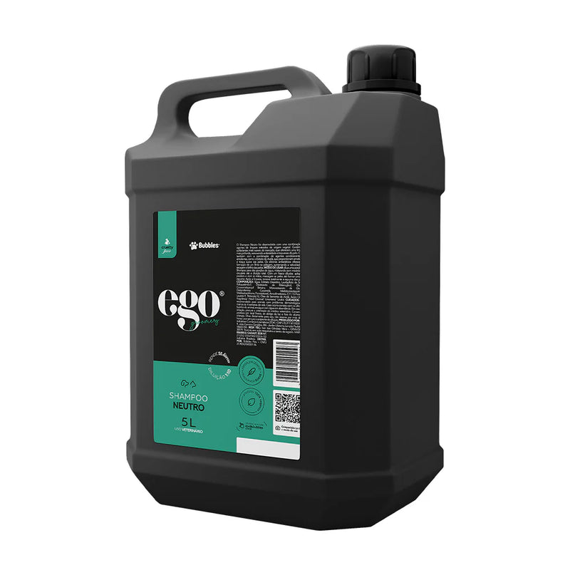Shampoo Pet Neutro Ego 5L 1:10 Cães e Gatos Banho e Tosa Bubbles