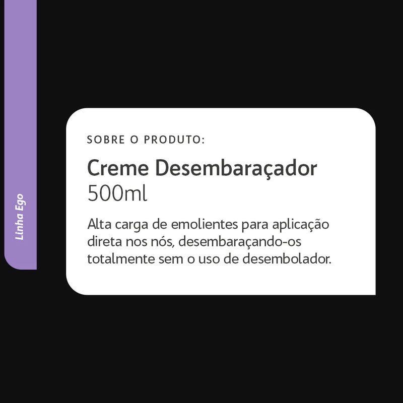 Creme Desembaraçador Para Pets Pro (Ego) 500ml Cães e Gatos Banho e Tosa Bubbles