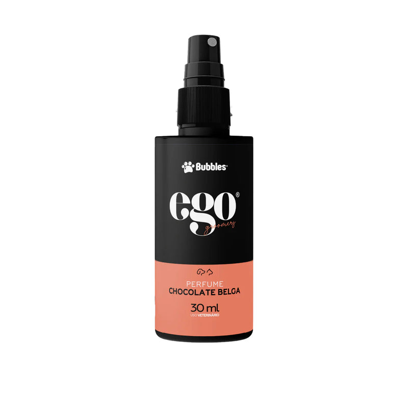 Perfume Pet Chocolate Belga Pro (Ego) 500ml 30ml Cães e Gatos Banho e Tosa Bubbles