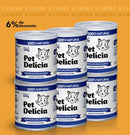 Kit 6 Unidades Pet Delícia Hipercalórica 320 g Gatos