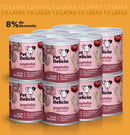 Kit 12 Unidades Pet Delícia Filhotes Papinha de Frango 320 g Cães